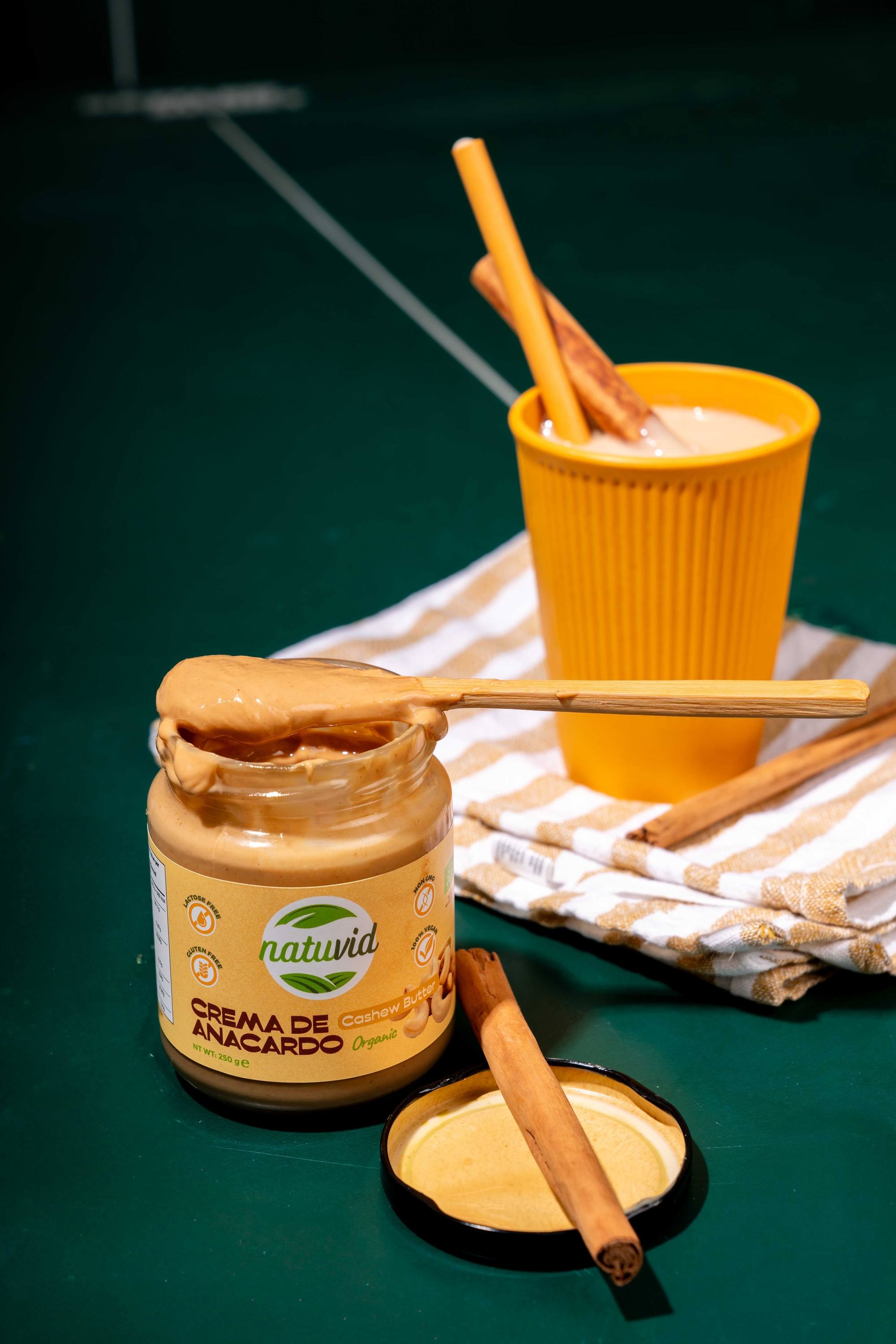 Smoothie postentreno con crema de anacardo natural