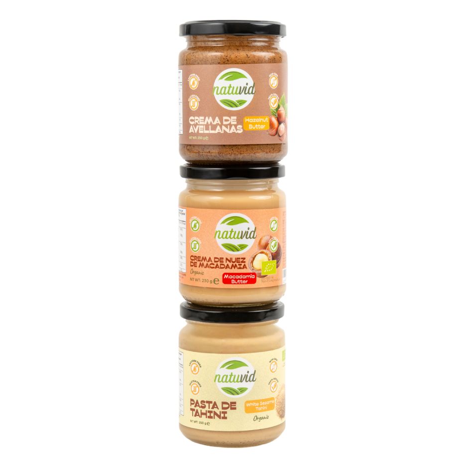 Pack Keto: Macadamia, Avellanas y Tahini