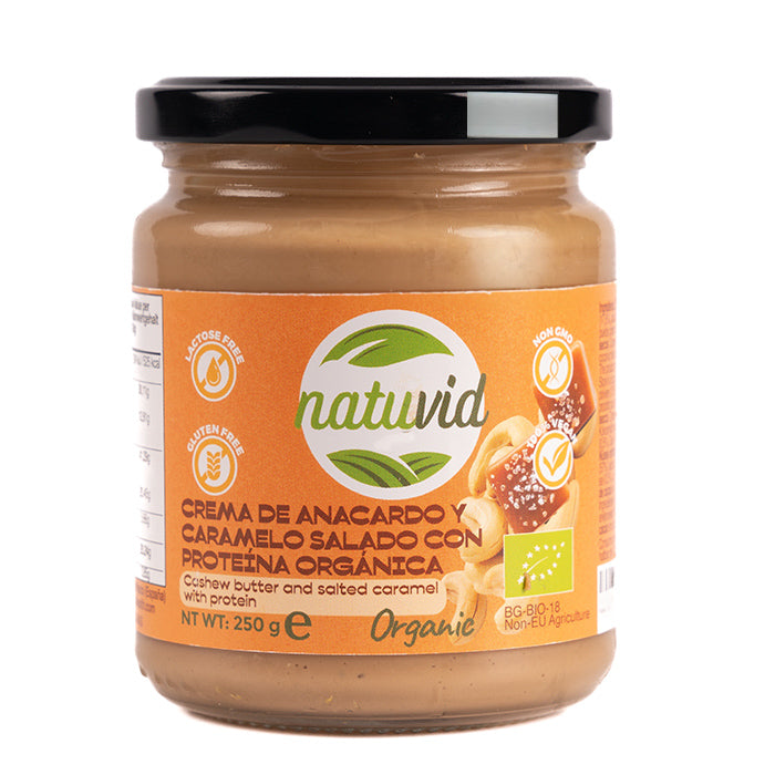 Crema de anacardo y falso caramelo salado orgánica 250gr