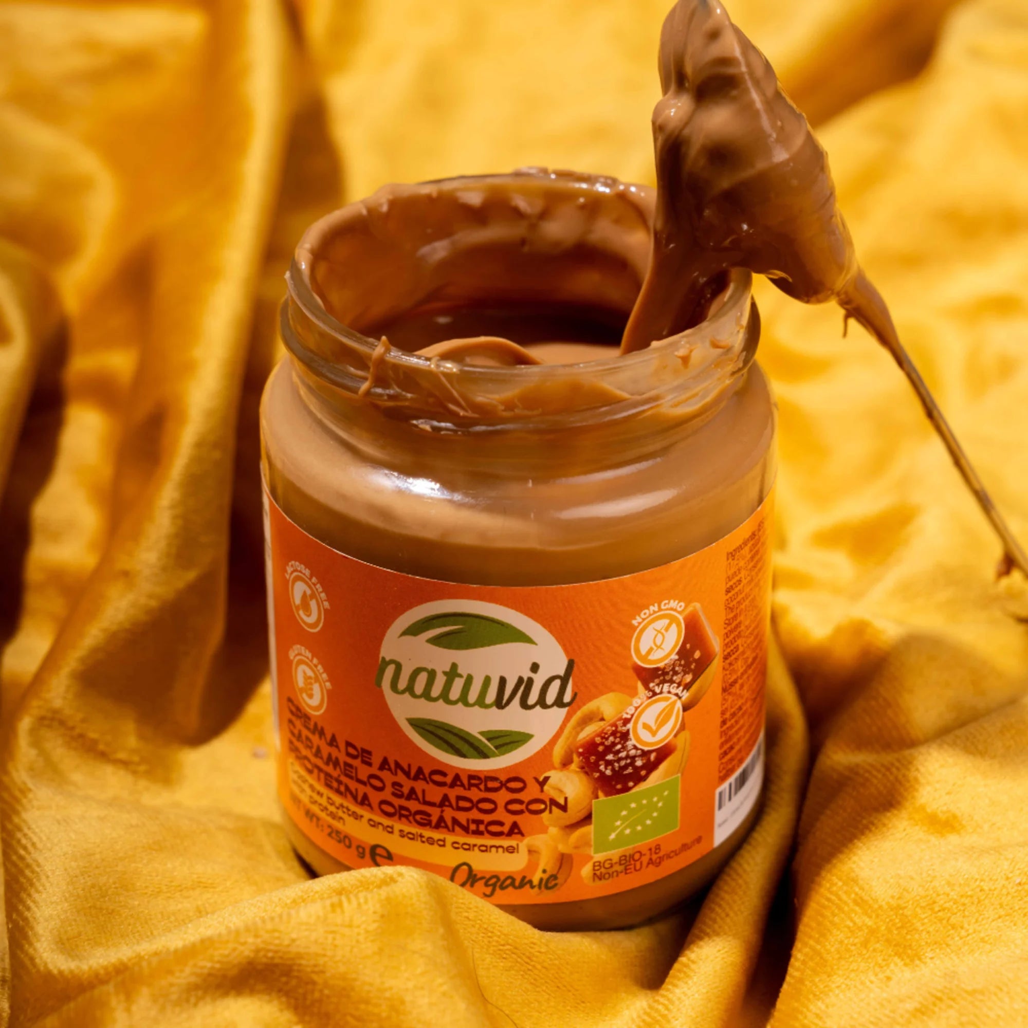 Crema de anacardo y falso caramelo salado orgánica 250gr
