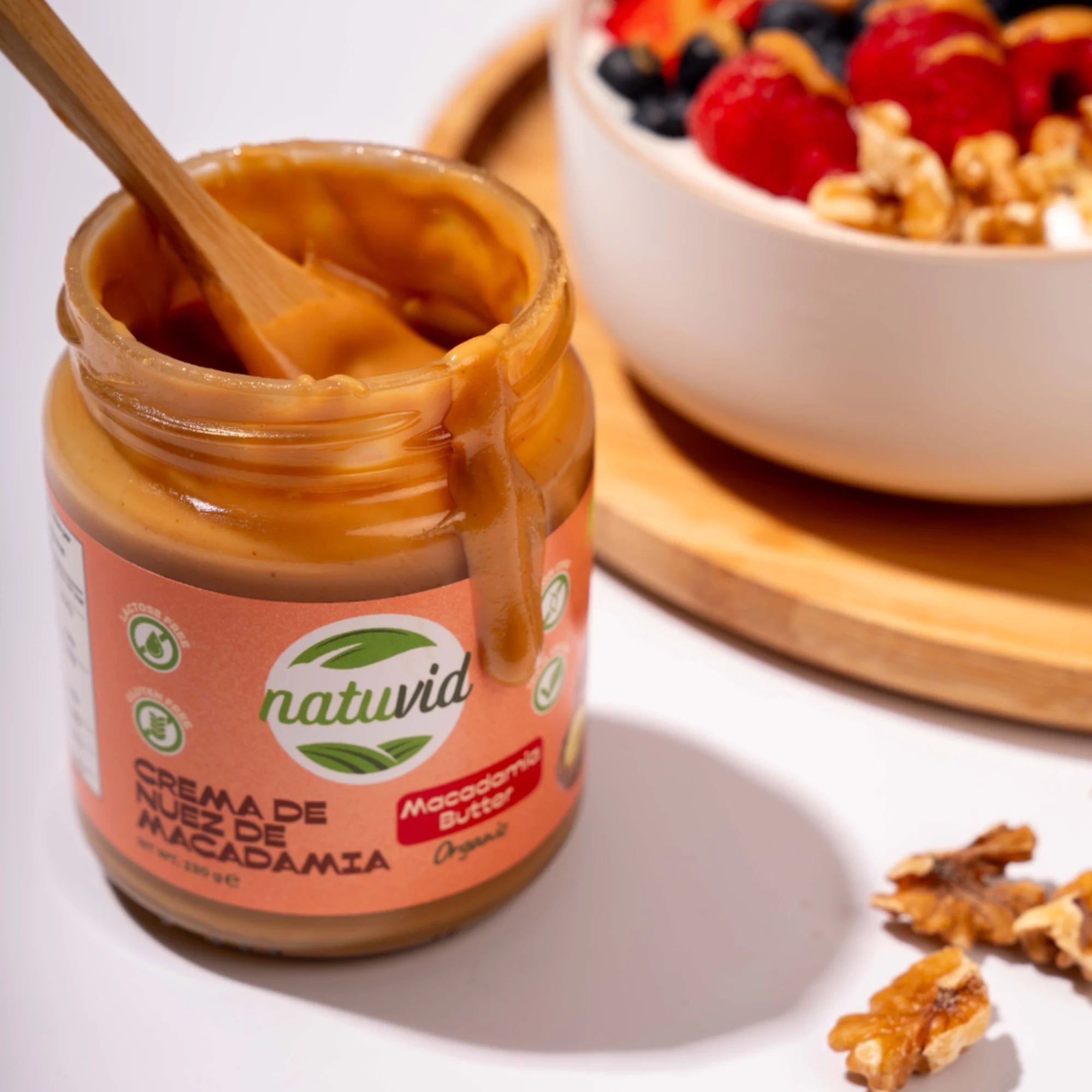 Crema de nuez de macadamia orgánica 250gr