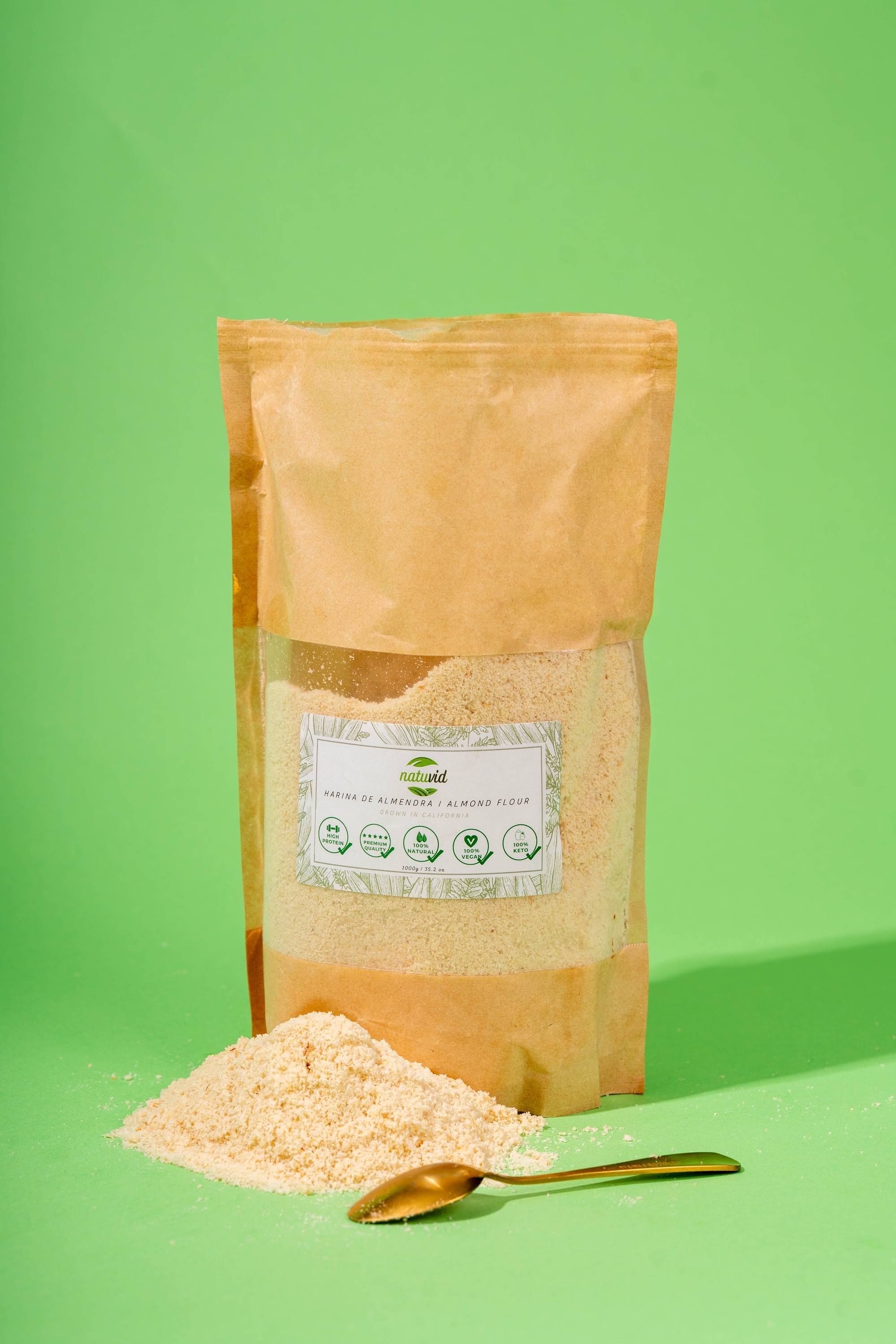Harina de almendra natural extrafina 1kg Origen California