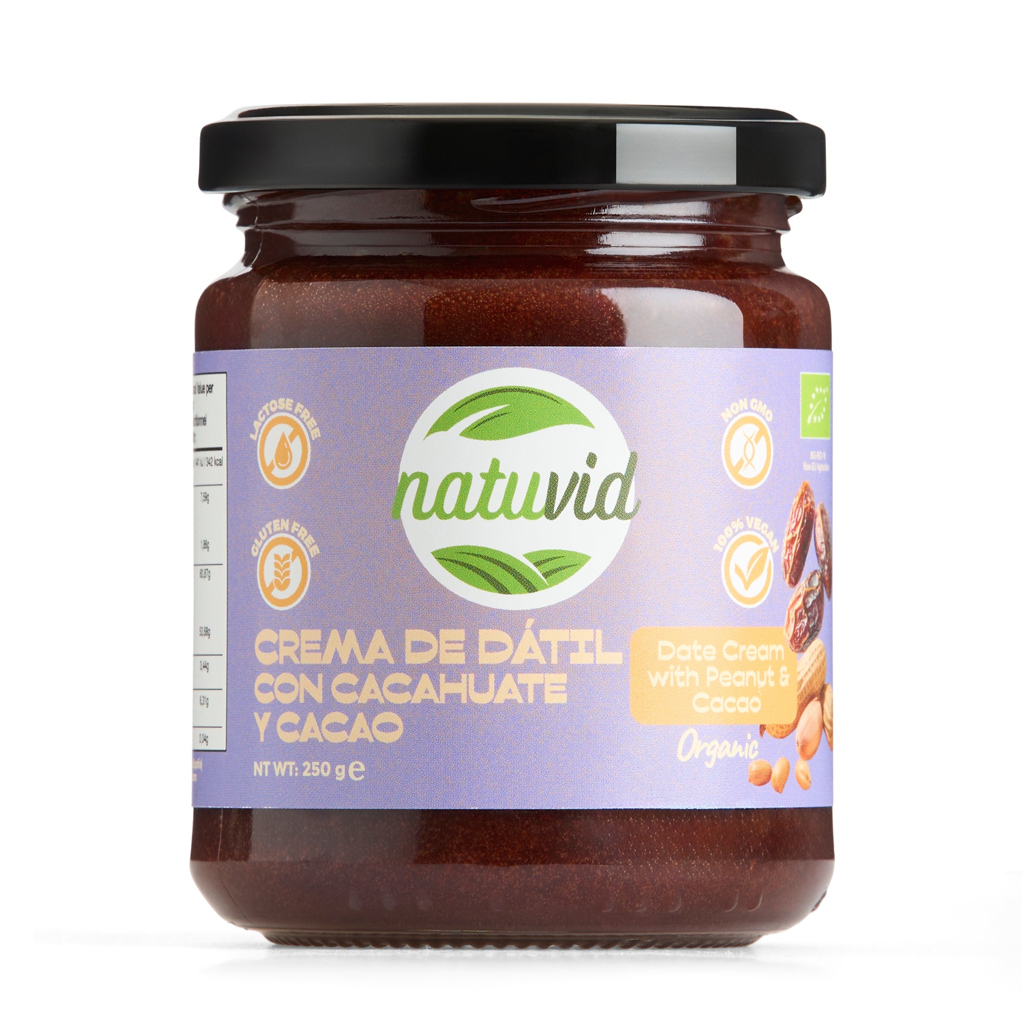 Crema de Dátil con Cacahuete y Cacao BIO