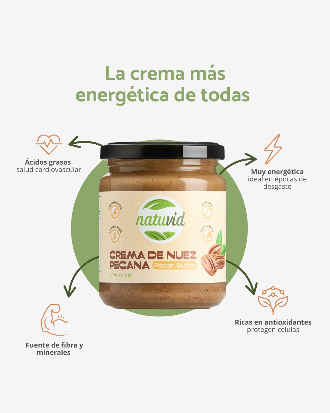 Crema de Nuez Pecana 250gr