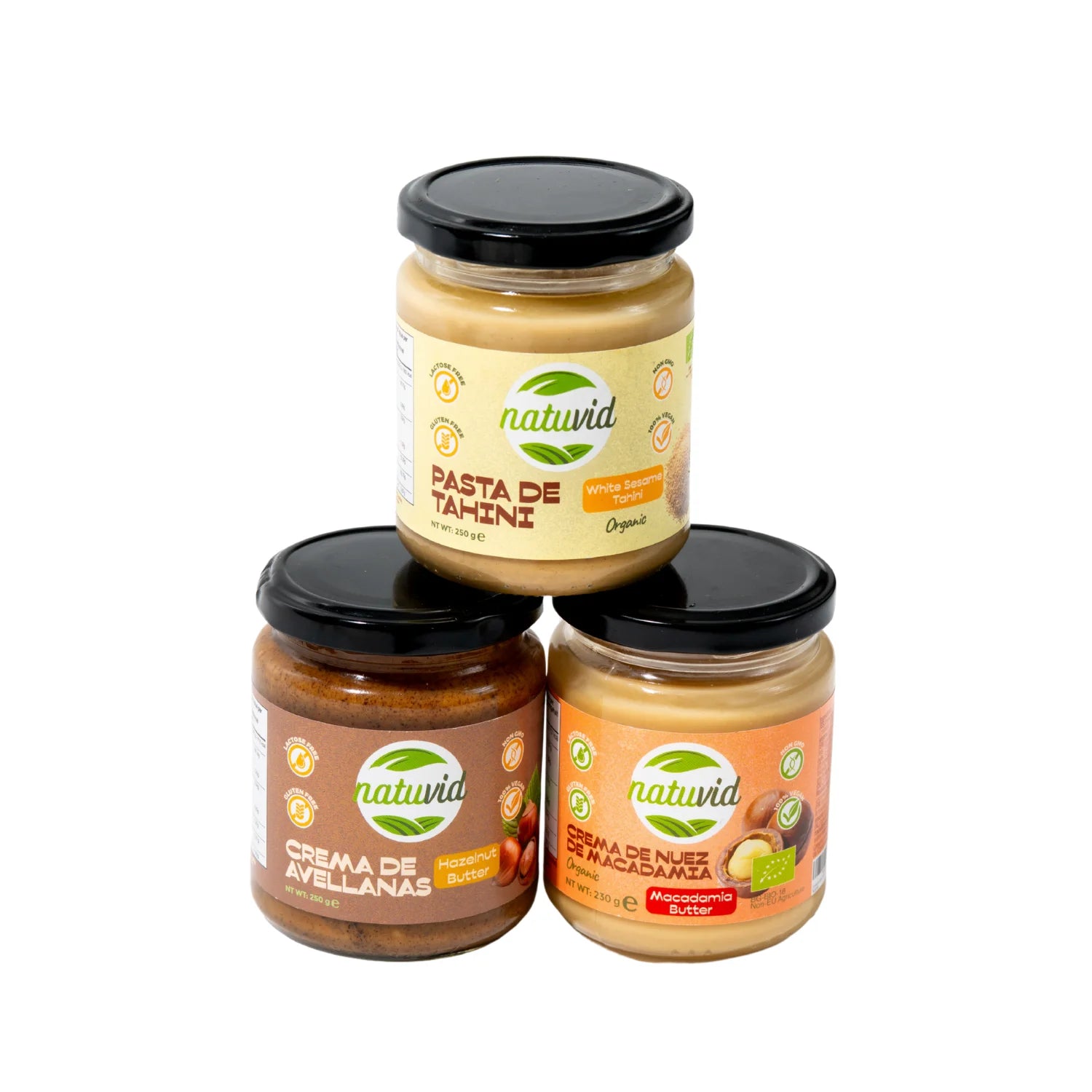 Pack Keto: Macadamia, Avellanas y Tahini