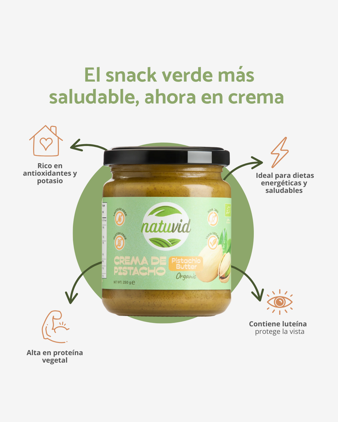 Crema de Pistacho orgánica 250gr