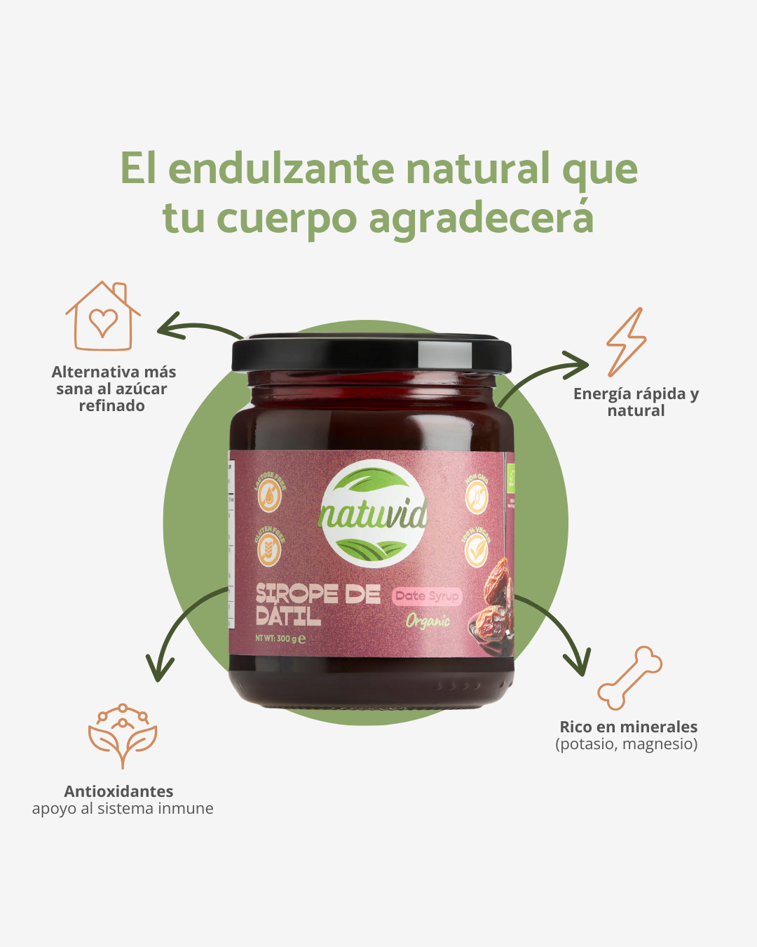 Sirope de dátil orgánico 250gr